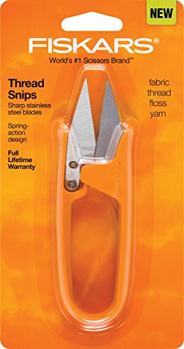 Fiskars Easy Action Pinking Shears, 10.5 inch, Orange and Gray 