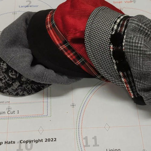 Boho Fashion Cap, Digital Sewing Pattern, in A4 printer paper