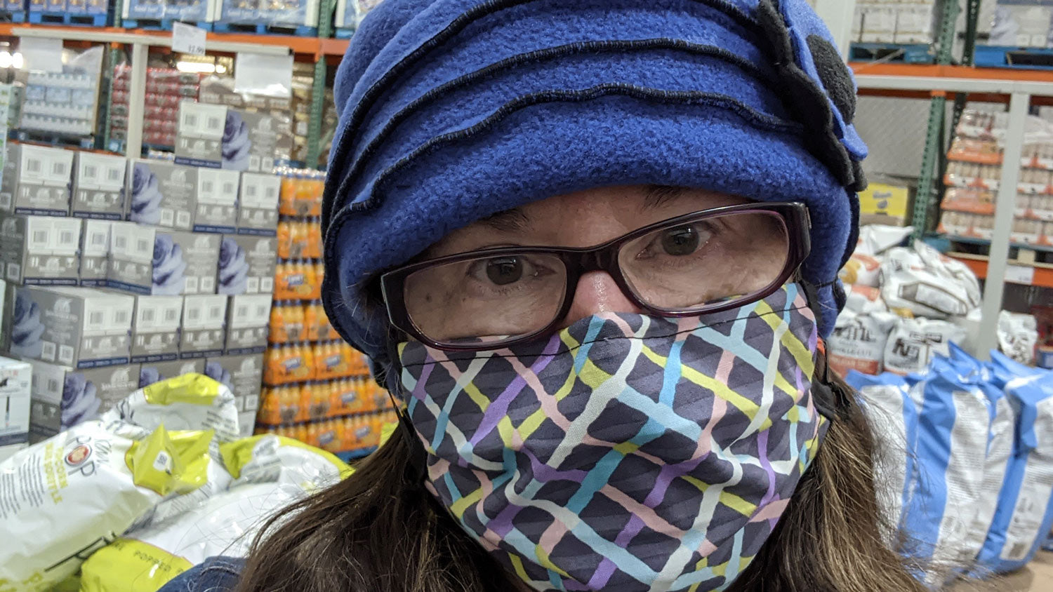 So comfortable! New Mask button Toque test run!