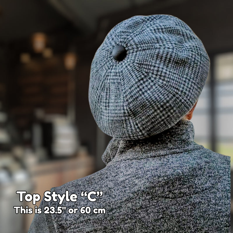 Classic Poorboy Cap, Featuring 12 Head Sizes, unisex sewing pattern and instructions, digital PDF format