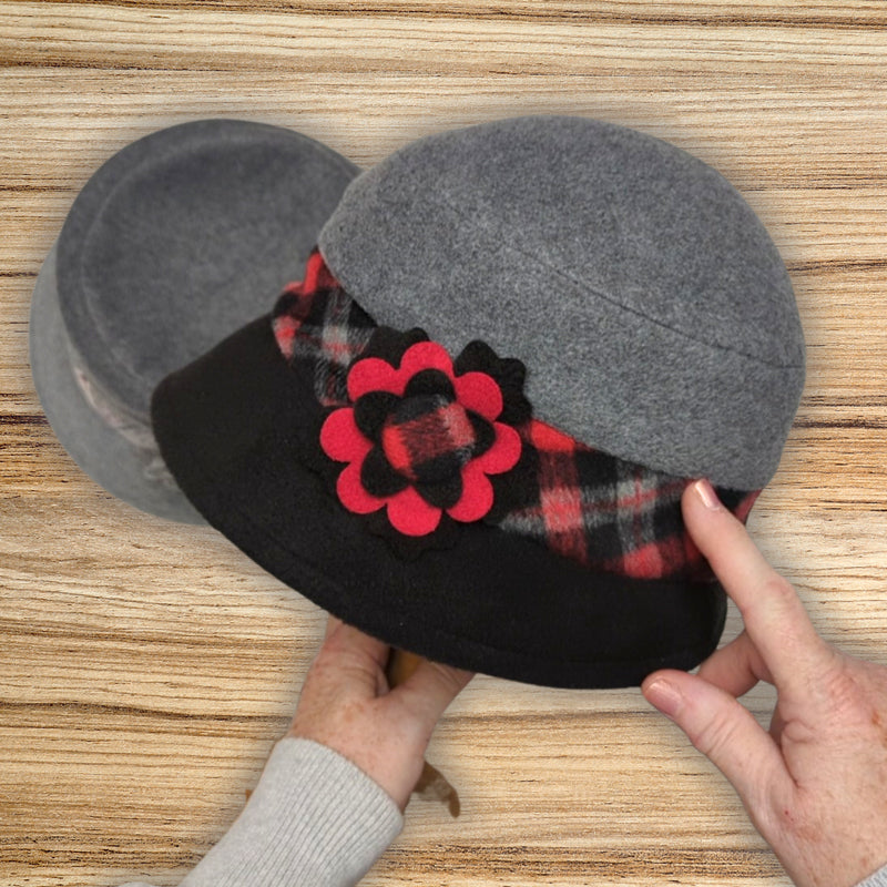 Rosie Cap and Hat, Digital Sewing Pattern, Delux version in 12 head sizes, PDF format