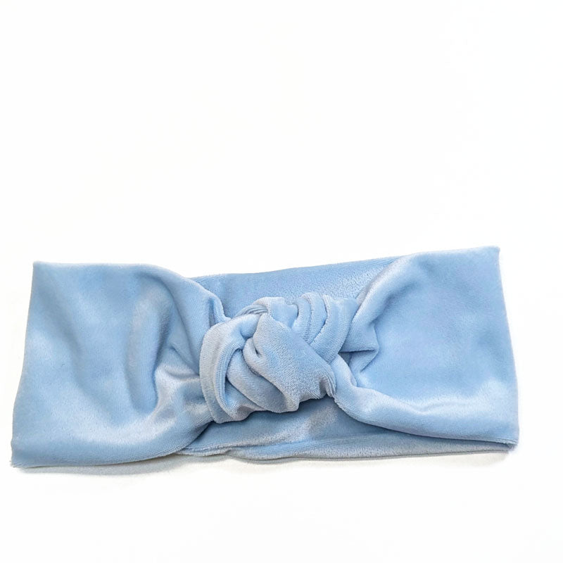 Knotted Velvet headband, assorted colors, great for indoors or out