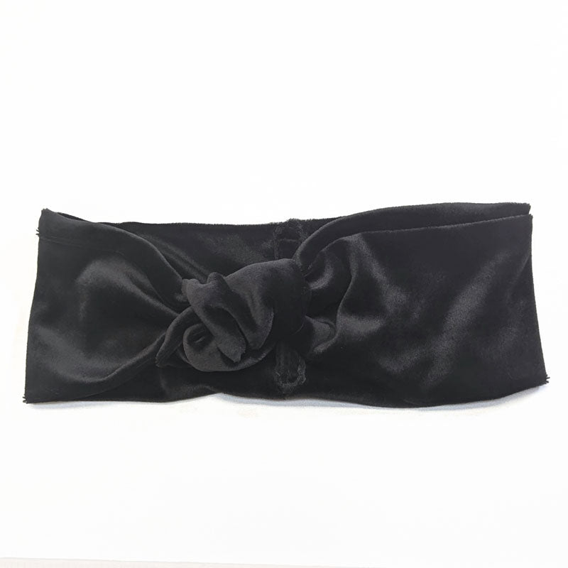 Knotted Velvet headband, assorted colors, great for indoors or out