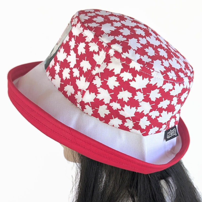 The Perfect Sun Hat Fun Hat, Canada loud and proud, with flattering brim mid size brim