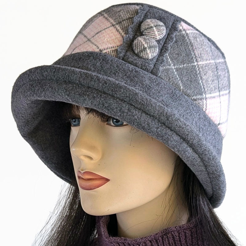 Niagara Fashion Bucket Hat, bucket style with deep adjustable brim and button trim