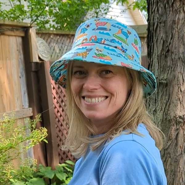 The Summer Bucket Sun Hat, sewing pattern and instructions, digital format
