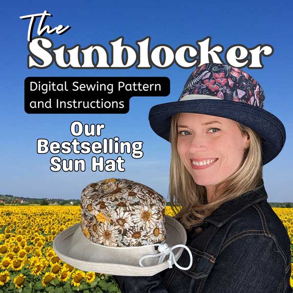 Sunblocker, our bestselling sun hat, sewing pattern and instructions ...