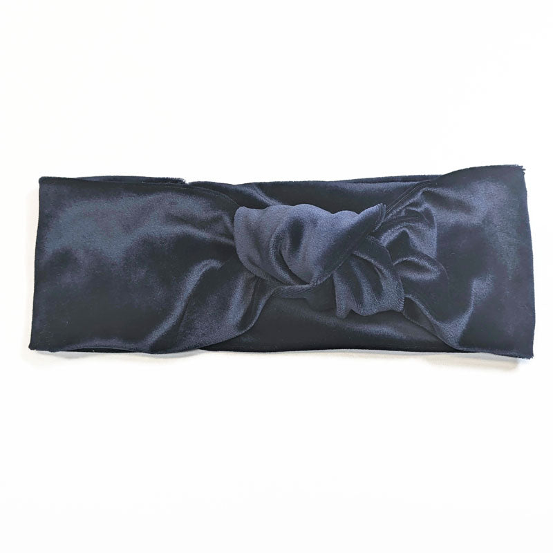 Knotted Velvet headband, assorted colors, great for indoors or out