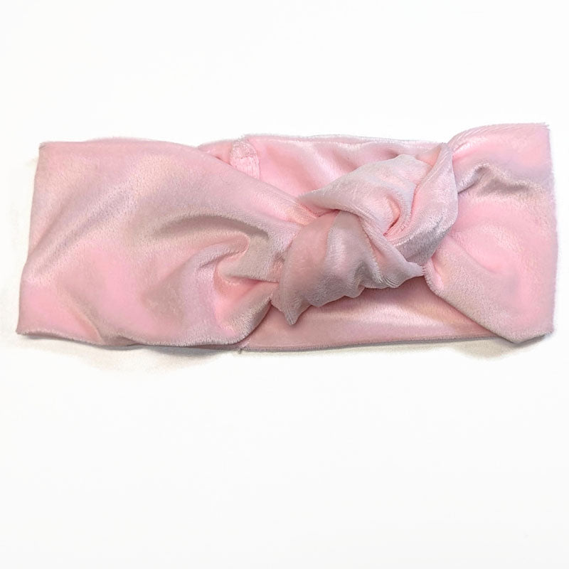 Knotted Velvet headband, assorted colors, great for indoors or out