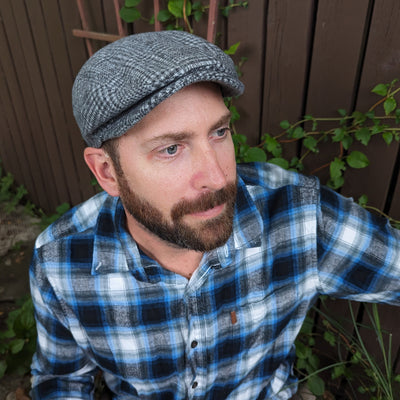 Classic Flat Cap for men or unisex sewing pattern and instructions, di ...