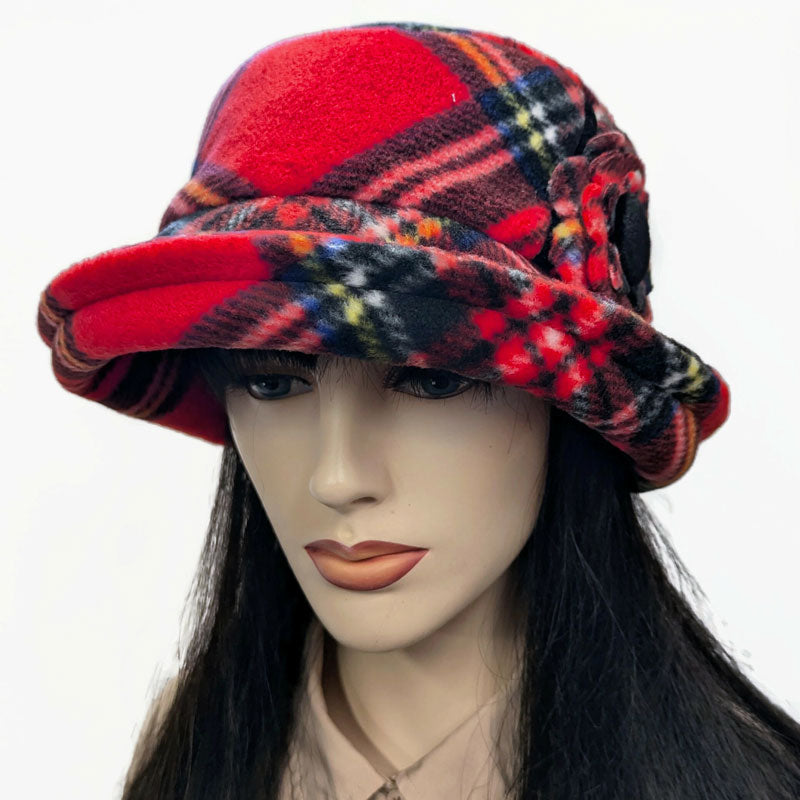 Niagara Fashion Bucket Hat, with adjustable deep brim and pin trim, stewart plaid