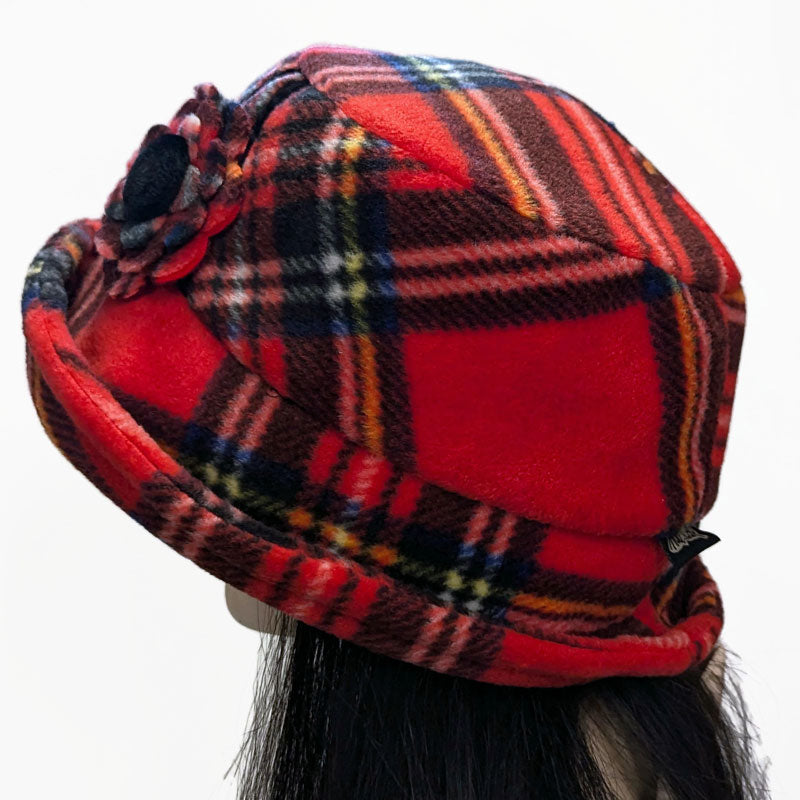 Niagara Fashion Bucket Hat, with adjustable deep brim and pin trim, stewart plaid