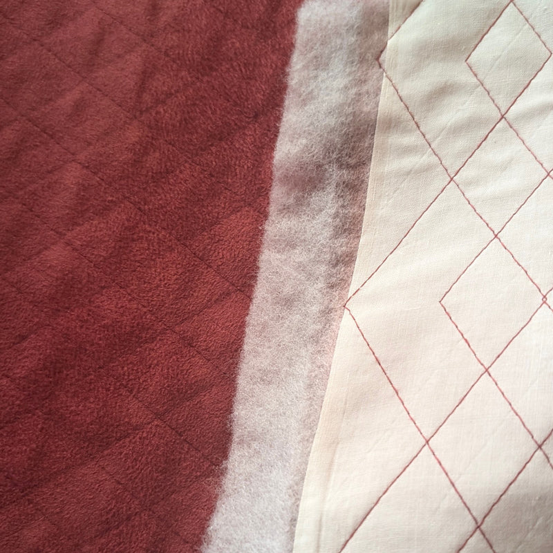 Quilted gorgeous Faux Suede, 3 colors