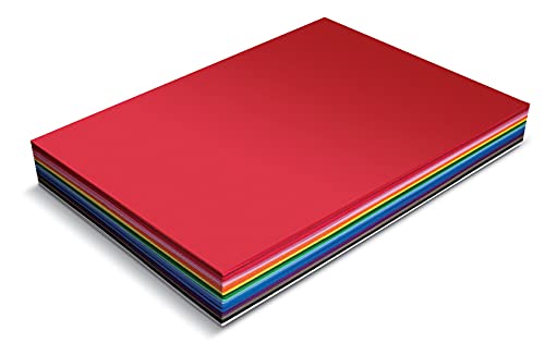 20 Pack EVA Foam Sheets, Extra Large Sheet Size, 12 x 17.5 Inch, Assorted Colors (20 Colors), 2mm Thick, by Better Office Products, for Arts and Crafts, 20 Sheets