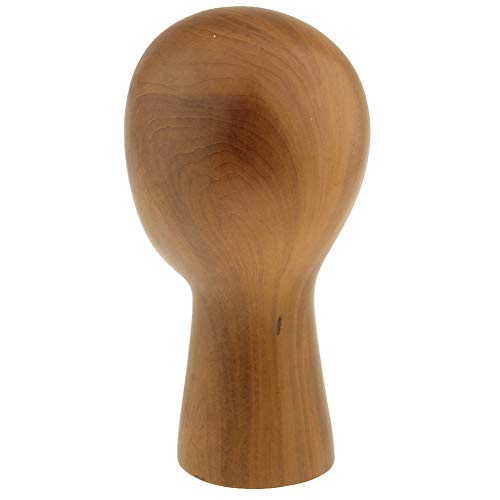 Abstract GFRP imitation Wooden Mannequin Manikin Head Model Hair Wigs Hat Display Holder Stand Rack Block Shop Home Decor Sculpture Doll (S)