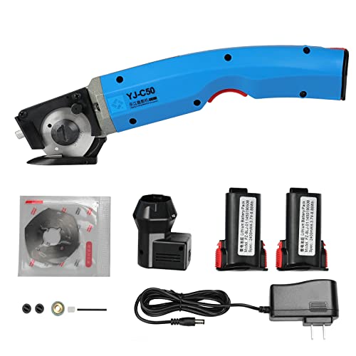 RESHY Portable Electric Cordless Rotary Fabric Cutter with 50mm Rotary ...