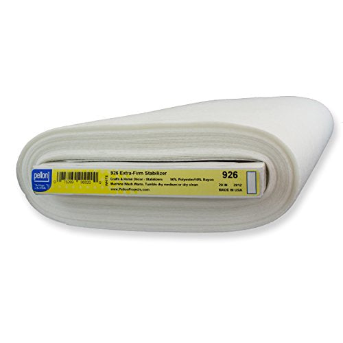 Extra Firm Heavyweight Sew-In Stabilizer -White 20&quot;X15yd FOB: MI