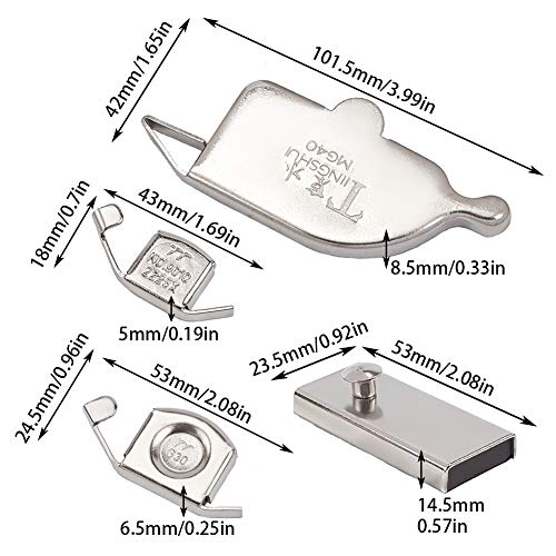 GORGECRAFT 6 Pieces Magnetic Seam Guide Seam Gauge Guide for Most Sewing Machines Foot Parts Accessories (G20S,G30,MG1,MG40)