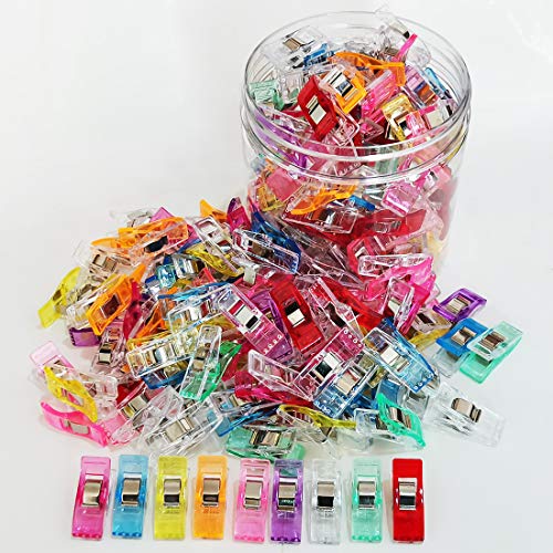 Otylzto Sewing Clips, 120 Pcs with Plastic Box, Premium Quilting Clips for Supplies Crafting Tools, Assorted Colors
