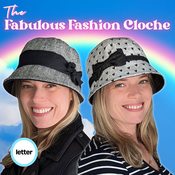 Fabulous Fashion Cloche sewing pattern and instructions, digital format