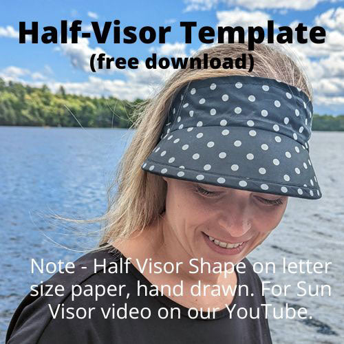 Sun Visor pattern for YouTube Sun Visor Headband video, visor only