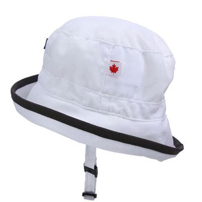 Baby Sun Hat, in 2 sizes, white and black design