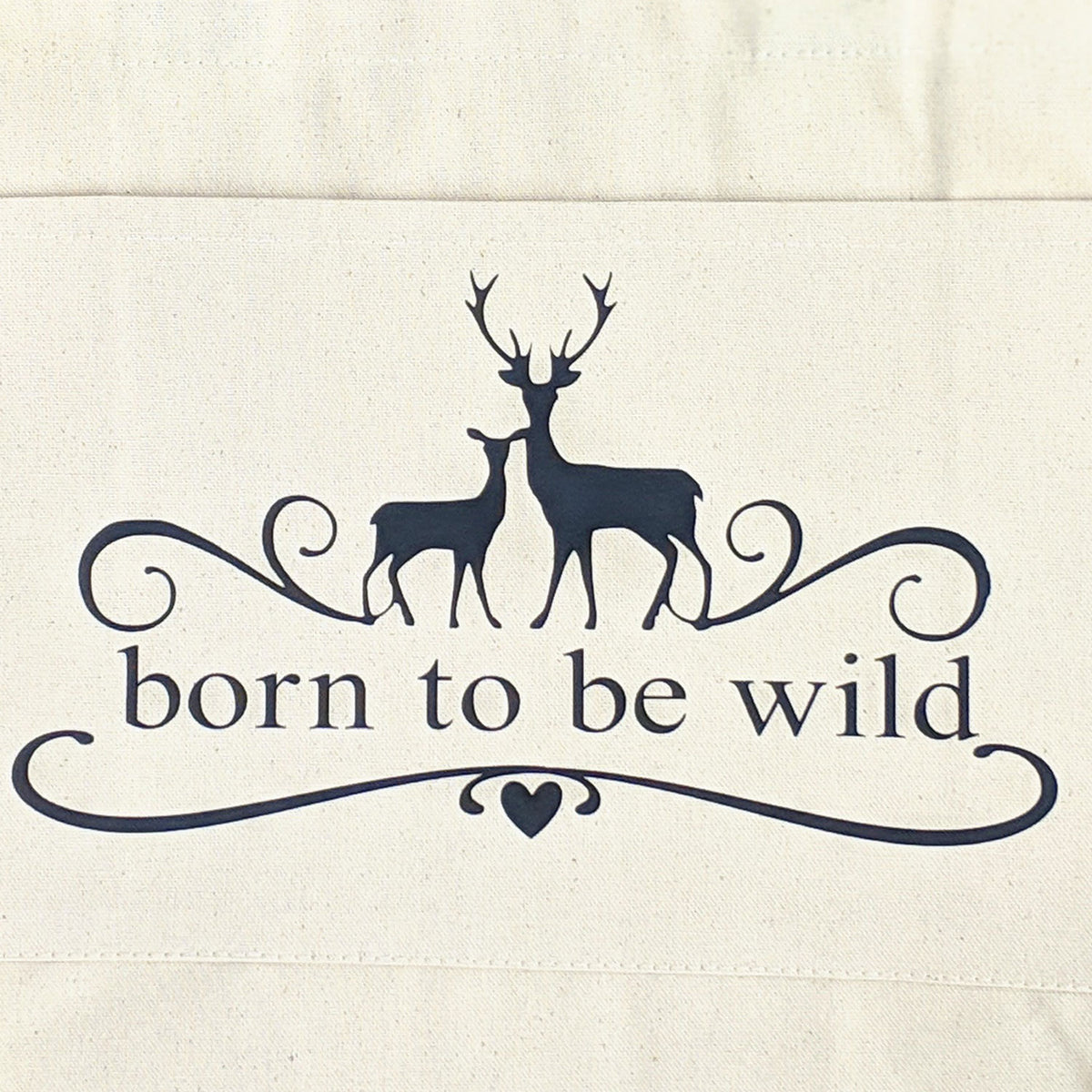605 Born to be Wild Cotton Canvas Tote Bag