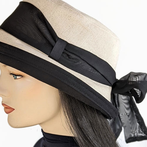 Add an extra scarf for your hat - solid black