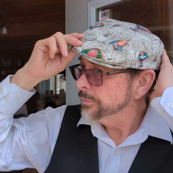 Classic Flat Cap for men or unisex sewing pattern and instructions, di ...