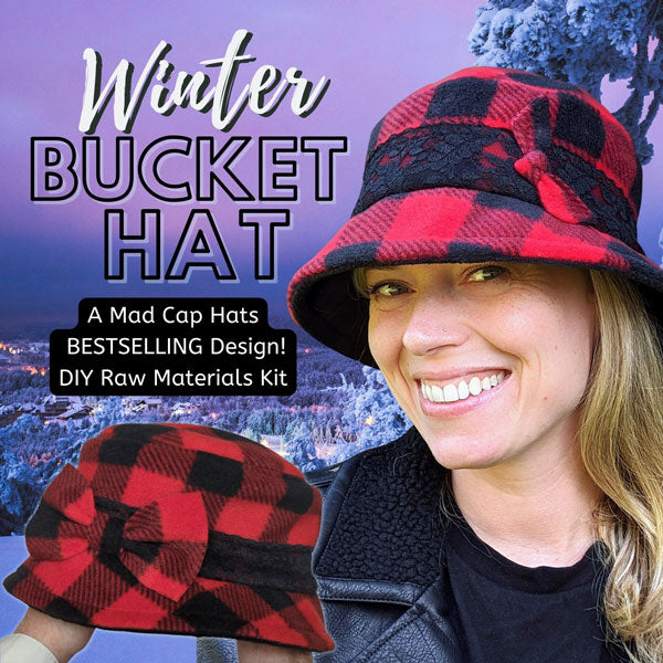 Winter Bucket Hat Raw Materials Sewing Kit
