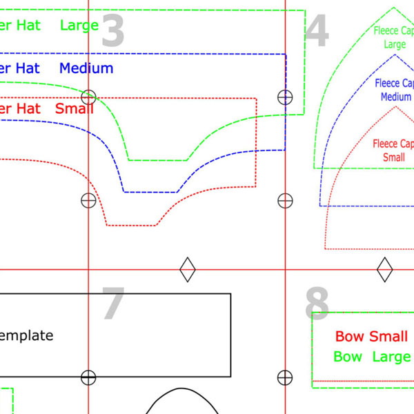 Adorable Kid&#39;s Fleece Stroller Hat, Digital Sewing Pattern, Letter size paper format