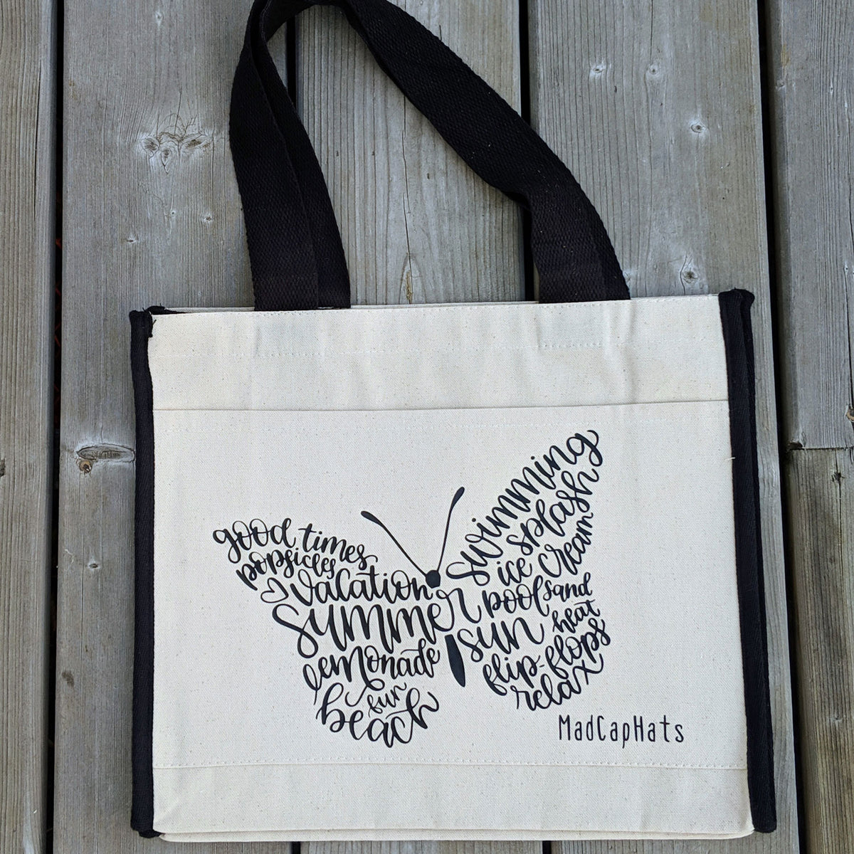 Butterfly days of summer Cotton Canvas Tote Bag