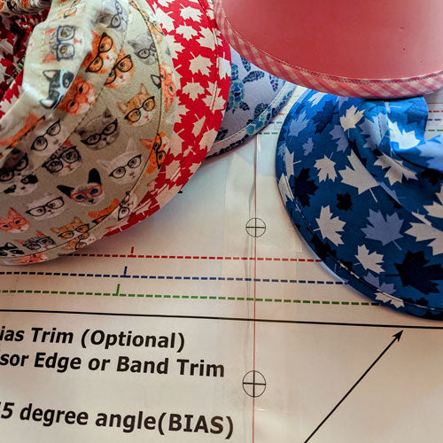 Sun Visor Headbands, Digital Sewing Pattern, A4 paper format