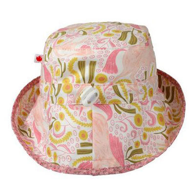 Kids Adjustable Sun Hat, in size 2 to 8 years, unicorn dreams print
